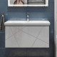 Тумба с раковиной подвесная VIGO Geometry 035, 80 см