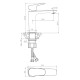 Смеситель для раковины WesnaArt ASTRA AST19-210, хром