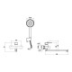 Смеситель для ванны Fmark FS8824H, черный