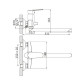 Смеситель для ванны Knotlor KN-13, хром