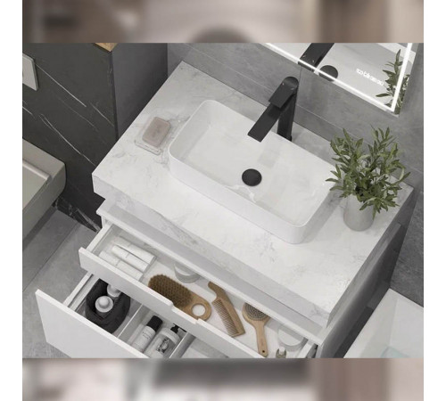 Столешница Velvex Unit 80 белый мрамор