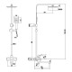 Душевая система Fmark FS8145-25C, матовое золото