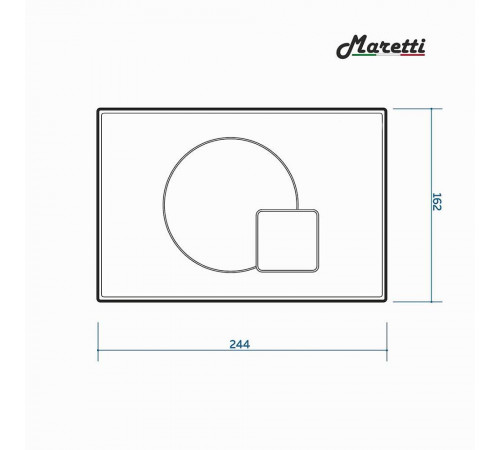 Комплект Maretti 3 в 1: унитаз CA10PBM29-844, инсталляция AC11P5211, кнопка AC12EL-740