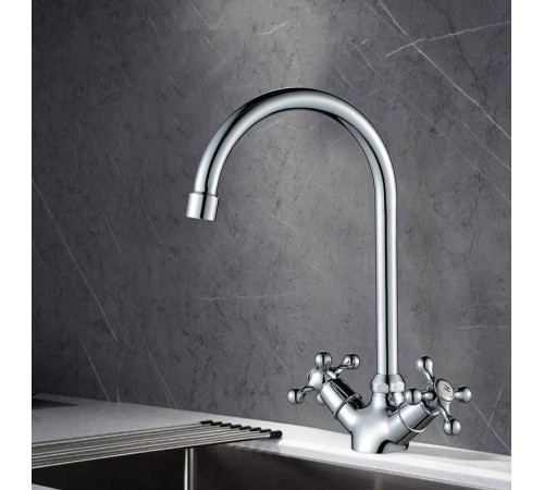 Смеситель для кухни WesnaArt RASSVET RAS02-110, хром