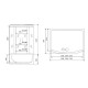Душевая кабина (душевой бокс) Timo Comfort Fabric Glass T-8840F, 140x88x220