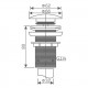 Донный клапан без перелива Savol S-XS002C, бронза