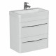 Тумба под раковину подвесная Velvex Jill tp.JIL.9595.60.2Y белый матовый, 60 см