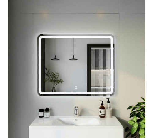Зеркало Бриклаер Эстель-1 100 с подсветкой LED, сенсор на зеркале
