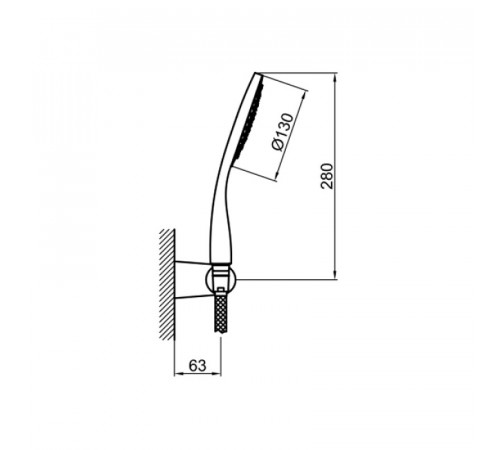 Душевой гарнитур Webert Shower Set AC0764015, хром