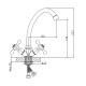 Смеситель для кухни Cron CN4008-2, хром