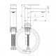 Смеситель для раковины FILARETE Retta FL5030BG, графит