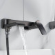 Смеситель для ванны Shevanik S4102T, оружейная сталь