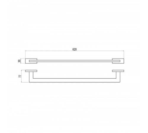 Полотенцедержатель BELZ B90301, черный