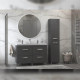 Тумба с раковиной напольная Velvex Orlando tn.ORL.CLA.120.4Y графит, 120 см