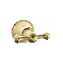 Крючок для ванной комнаты двойной Rose RG1921E, золото