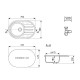 Кухонная мойка Ulgran Quartz Nora 750-09, мокрый асфальт