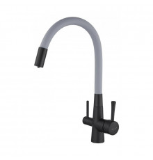 Смеситель для кухни с подключением к фильтру Savol S-L1806H-04, черный