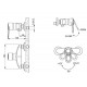 Смеситель для душа Bravat LOOP F9124182CP-01-RUS, хром