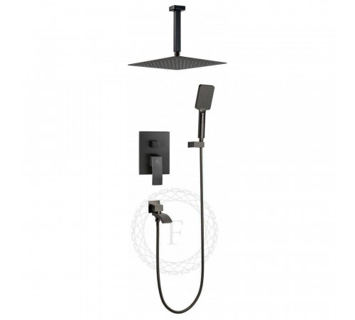 Душевая система встраиваемая FILARETE Waterfall FL1012BG, графит
