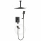 Душевая система встраиваемая FILARETE Waterfall FL1012BG, графит