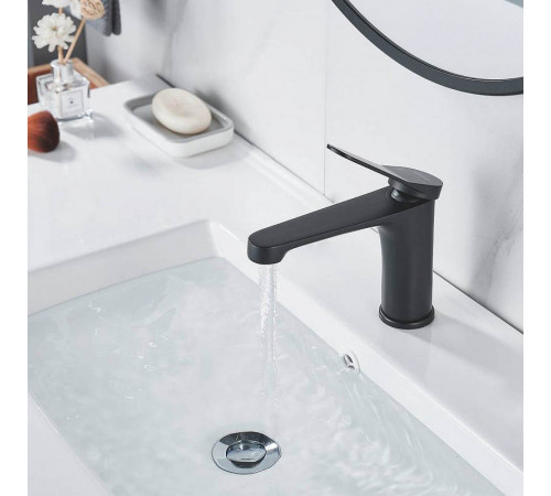 Смеситель для раковины Shevanik S6201H, черный