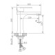 Смеситель для раковины Haiba HB10807, сатин