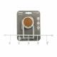 Крючок для ванной FIXSEN MAGIC WHITE FX-47005-5, белый/коричневый