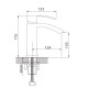 Смеситель для раковины Rose R15F R1501F, белый/хром