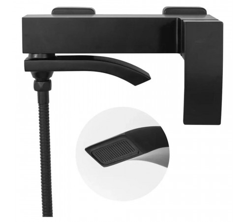 Смеситель для ванны Hansberge H4077BL, черный