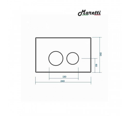 Комплект Maretti 3 в 1: унитаз UM10PBM76-844, инсталляция AC11P5211, кнопка AC12UM-740
