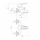 Смеситель для ванны PLstart PL3206, хром