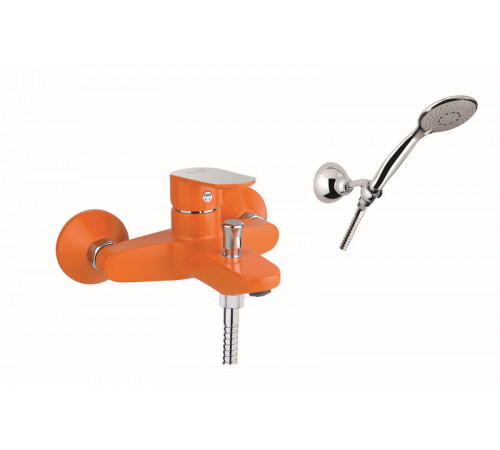 Смеситель для ванны Fiore KEVON CHIC 81OX8150, хром/оранжевый