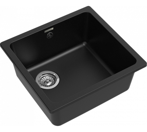 RIVELATO Мойка BERKANA 45 подст.монтаж 1-чаш 485*455 nero арт.