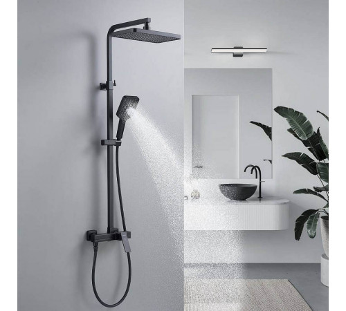 Душевая система Shevanik S4636H, черный