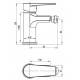 Смеситель для биде Esko BT45B, черный