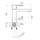 Cмеситель для раковины Knotlor KN-20/BL, черный
