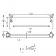Полка стеклянная Rose RG1119Q, бронза