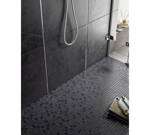 Душевой лоток (двухсторонняя решетка) TIMO Drain System DS230209/01, сатин