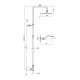Душевой гарнитур Webert Shower Set AC0729015PVC, хром