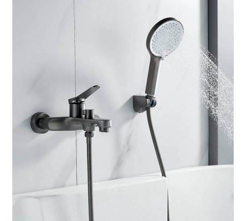 Смеситель для ванны Shevanik S6202T, оружейная сталь