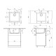 Кухонная мойка Ulgran Quartz Under 450-01, жасмин