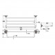 Полка для полотенец Rose RG1408Q, бронза