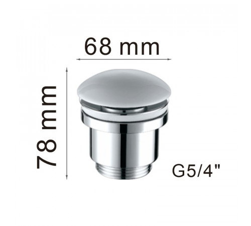 Донный клапан Haiba HB64-8, белый