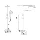 Душевая система Fmark FS8645C, матовое золото