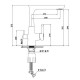 Смеситель для кухни с подключением фильтра GranFest 3223, иней