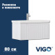 Тумба с раковиной напольная VIGO Neo 341-com, 80 см