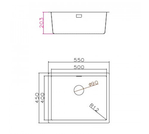 Кухонная мойка Grandex Aqua Proline 3002061, золото