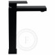 Смеситель для раковины высокий FILARETE Fing FL6040BL, черный