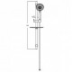 Душевой гарнитур Bravat Waterfall D154CP-2-RUS, хром