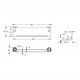Полка стеклянная Rose RG1019Q, бронза